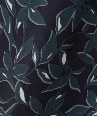 J.PRESS LADIES 【洗える】ボタニカルプリント ワンピース ネイビー系5