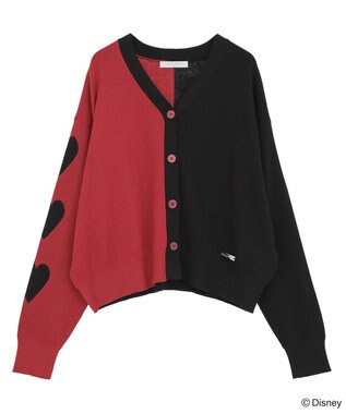 Green Parks VILLAINS/アシンメトリーニットカーディガン Red