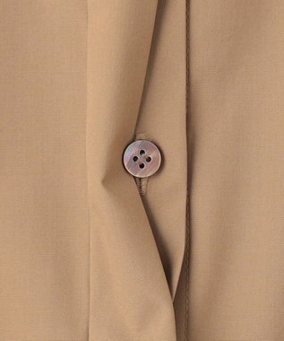 #Newans 【ANSWER for Co-Creation】フリルスリーブバンドカラーブラウス キャメル系