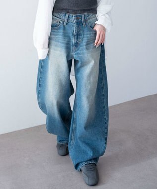 WEGO ワイドカーブデニムパンツ