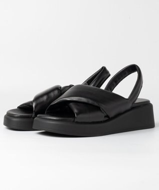 BONTRE 【BONTRE/ボントレ】パフィーストラップサンダル/40352-US ブラック