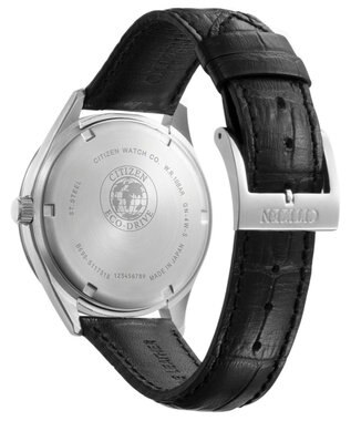 CITIZEN 【ギフトに】シチズン 上品なブルー文字板 日本製 電池交換いらず / オンオフで使える ビジネス 就活 ブルー