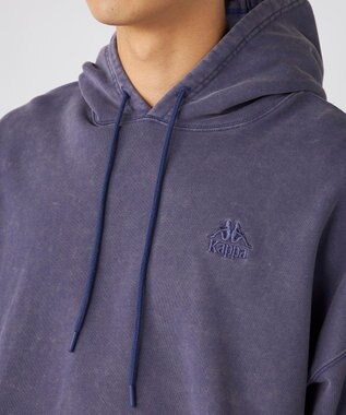 OP／FILA 【Kappa】オーバーサイズ ヘビーウェイトプルパーカー ブルー