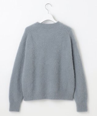 自由区 L 【SHIHOさん着用】ヘアリーフォックスプルオーバー ニット ブルー