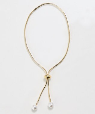 Phoebe スリムチェーンパールスライドブレスレット　ゴールド ゴールド