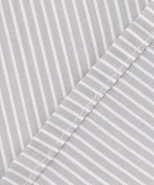 ANY 【手洗い可能/抗菌防臭/速乾/UVカット】ショート丈シャツ グレーピンストライプ