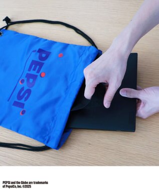 PW CIRCULUS 〈Pepsiコラボ〉【UNISEX】オリジナルナップサック ブルー系