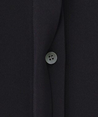 #Newans 【セレモニーにも】パールボタンビッグブラウス ネイビー系