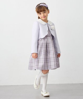 ANY KIDS お花×リボンカチューシャ ラベンダー