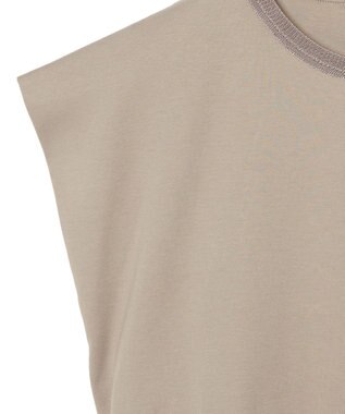 JOSEPH 【洗える】ポプリンジャージー　キャップスリーブティーシャツ Escargot