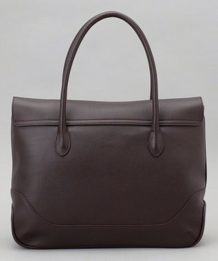 GOTAIRIKU 別注/日本製【PELLE MORBIDA×GOTAIRIKU】レザー フラップトートバッグ ダークブラウン系