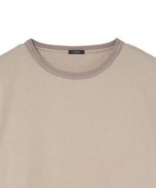 JOSEPH 【洗える】ポプリンジャージー　キャップスリーブティーシャツ Escargot