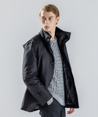 JOSEPH HOMME 新素材【4WAY】ライトラスターシャンブレー　ダウンコート カーキ系