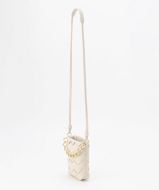 自由区 メッシュミニポシェット ベージュ系