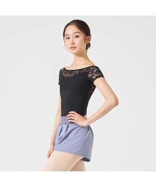 Chacott 【MAY NAGAHISA】キャップスリーブレオタード ブラック