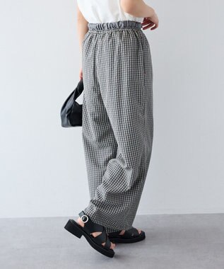 CRAFT STANDARD BOUTIQUE サッカーチェックイージーパンツ Gray