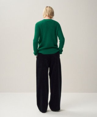 ATON SUPER KID MOHAIR | クルーネックセーター GREEN