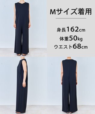 UNFILO L 【野呂佳代さん着用】UVカット ドライトリコット オールインワン ブラック