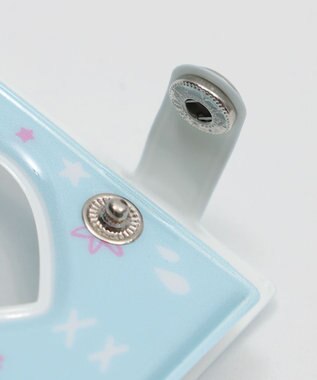 WEGO 【痛バ＆推し活グッズ】リボンハートIDフォトアルバムキーホルダー サックス