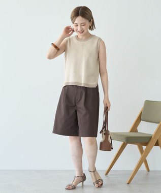 AMERICAN HOLIC ジャガードニットベスト Beige