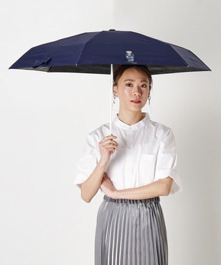 MOONBAT 【WEB限定】POLO RALPH LAUREN(ポロ ラルフローレン) 晴雨兼用日傘 折りたたみ傘 コンパクト ポロベア 一級遮光 遮熱 UV ディープブルー