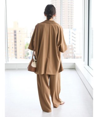CRAFT STANDARD BOUTIQUE 半袖テーラードジャケット Mocha