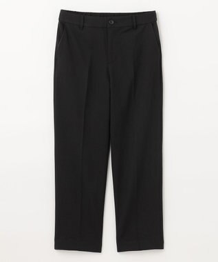 ANY 【ウエストゴム/ストレッチ/裏起毛】シークレットウォーム　テーパードパンツ ブラック