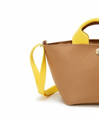 TOPKAPI 【Breath TOPKAPI】SCOTCH GRAIN スコッチグレイン プレーン 2way ミニ トートバッグ キャメル