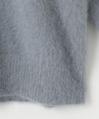 自由区 L 【SHIHOさん着用】ヘアリーフォックスプルオーバー ニット ブルー