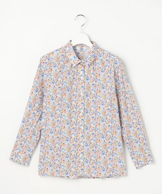 J.PRESS LADIES S Liberty Rachel & Michelle シャツカラー ブラウス サックス系