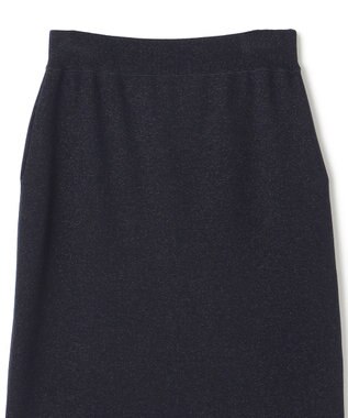 UNFILO 【MAG×スタイリストコラボ】イージーケアシャツ×ラメIラインスカート サックス×ネイビー