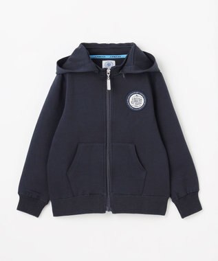 J.PRESS KIDS 【100-130cm】ダンボールニット ロゴ パーカー ネイビー