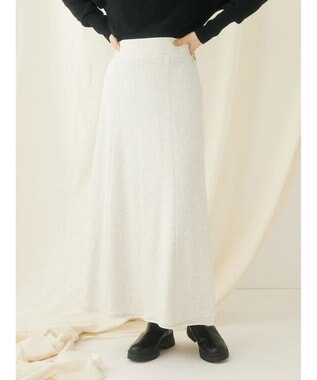 CRAFT STANDARD BOUTIQUE カットオフＡライン裏毛スカート Oatmeal