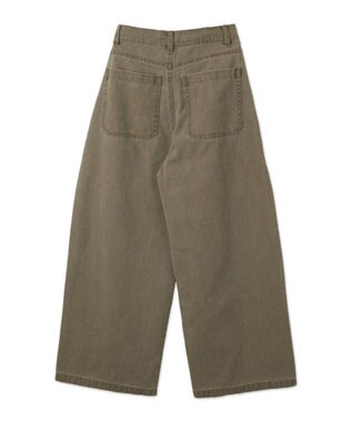 WEGO ヴィンテージウォッシュダックダブルニーバギーパンツ ベージュその他