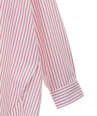 AMERICAN HOLIC イージーケア配色ポイントロングシャツ Stripe Red
