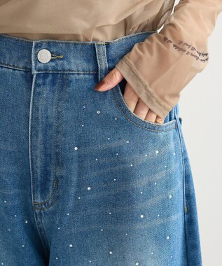 Green Parks ・ＥＬＥＮＣＡＲＥ　ＤＵＥ　ラインストーンデニム Light Indigo