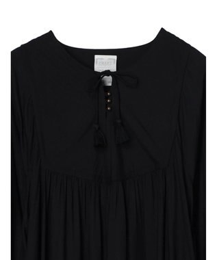 CRAFT STANDARD BOUTIQUE レーヨンキルト切り替えワンピース Black