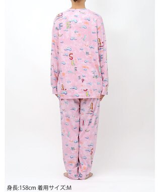 tsumori chisato SLEEP ツモリチサト パジャマ 長袖 長ズボン 綿100%(本体) スムース素材 レディース UDX501 /ワコール ピンク