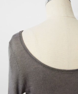 TOQUE 〈大草直子さんアドバイザー〉ロイヤルベビーアルパカ針抜きスムスインナートップス グレー