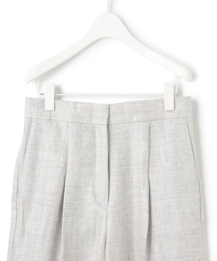 ICB 【日本製】トリアセリネンシャイニーツイル ワイドパンツ ライトグレー系