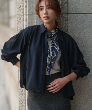 【UVカット・アンチピリング・洗える】ウーステッドエステル シャツ