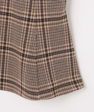 組曲 KIDS 【110-140㎝】レディチェック ワンピース ブラウン