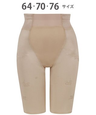 Wing ガードル ウエストのハミ肉すっきり おなか押さえ ヒップアップ 少し高めのウエスト丈 【ハミデンヌ】 吸汗速乾性(身生地部) ロング丈 KQ2885 ウイング／ワコール