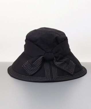 AURORA 【 LANVIN COLLECTION（ランバン コレクション） 】JLステッチキャペリン ブラック