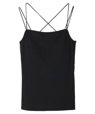 Green Parks カップ付きマルチストラップキャミ Black