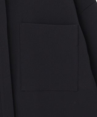 #Newans 【セレモニーにも】パールボタンビッグブラウス ネイビー系