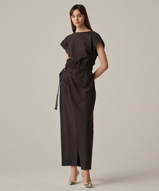 uncrave 【手洗い可】コットンリネンツイル ブラウス（uncrave WHITE） ブラウングレー