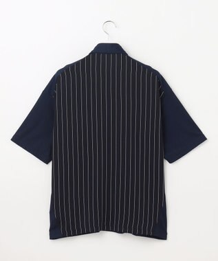 23区GOLF 【23Fondation/MEN】【UVケア】ハイブリッド ポロシャツ ネイビー系