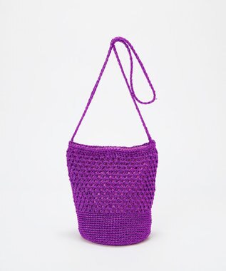 TOPKAPI 【TREASURE TOPKAPI】メタリック ラウンド ミニ ショルダーバッグ パープル