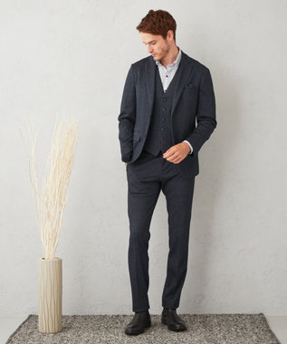 JOSEPH ABBOUD 【多機能/ストレッチ】ツィーディージャージー ジャケット ネイビー系